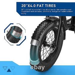 Vélo électrique Hiboy EX6 20 4.0 Fat Tire E-Bike Shimano 7 Speed pour adultes