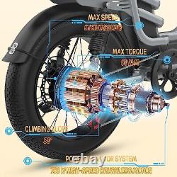 Vélo électrique Libra 1000W pour adultes, 32MPH, 48V 20Ah, avec suspension intégrale