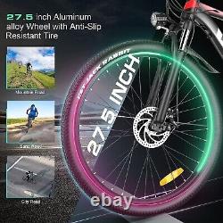 Vélo électrique VTT 27,5 pouces, vélo de ville pour adulte, Ebike pour les trajets quotidiens, batterie de 500W 10,4Ah