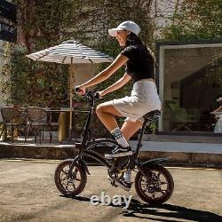 Vélo électrique pliable DYU D3F pour adultes et adolescents, vélo de ville pour les navetteurs.