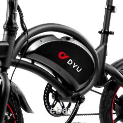 Vélo électrique pliable DYU D3F pour adultes et adolescents, vélo de ville pour les navetteurs.